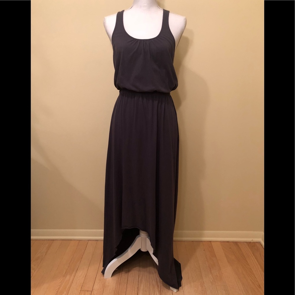 Michael Stars Charcoal Gray High/Low Maxi Dress